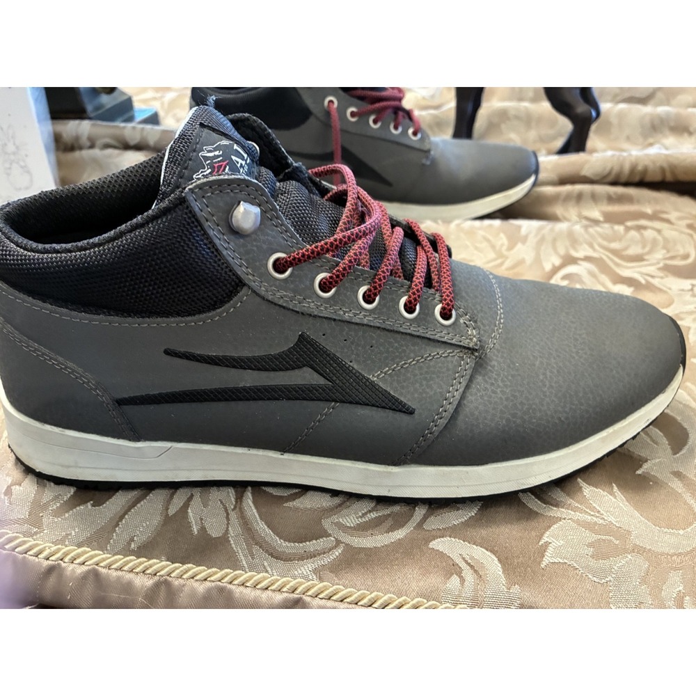 Lakai Griffin Boot Men's Shoes Size 10, Gray Skater Trending Athletic Low Boot